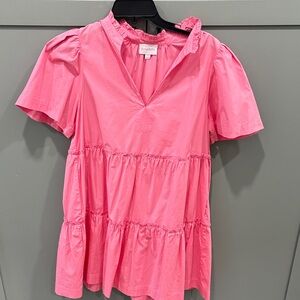 Sugarlips Pink Tiered Mini Dress